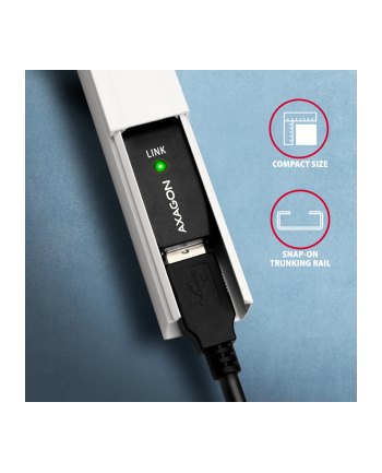 axagon ADR-207 USB 2.0 A-M -> A-F aktywny kabel przedłużacz/wzmacniacz 7.5m nr 1