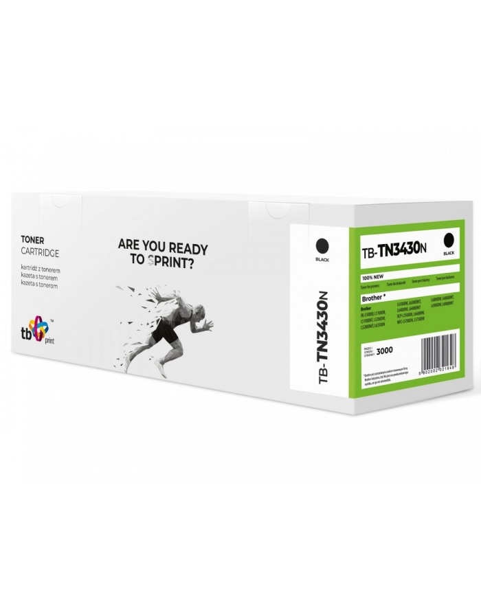 tb print Toner do Bczerwonyher HL-L6300DW TB-TN3430N BK 100% Nowy główny