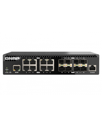 qnap Przełącznik zarządzany sieciowo QSW-M3216R-8S8T-EU 8x 10GbE RJ45 8x10GbE SFP+