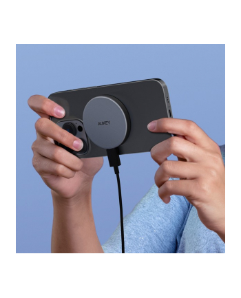 aukey LC-MC10 Qi2 MagSafe 15W 3A USB-C ładowarka bezprzewodowa nr 2
