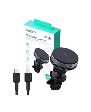 aukey HD-MC13A Qi2 15W 3A  ładowarka bezprzewodowa chłodząca samochodowa nr 2