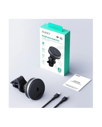 aukey HD-MC13A Qi2 15W 3A  ładowarka bezprzewodowa chłodząca samochodowa nr 1