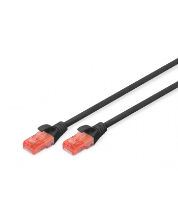 DIGITUS CAT 6 U-UTP patch cable Cu LSZH AWG 26/7 length 0.50 m color black nr 1