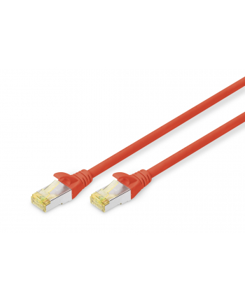 Patch cord S/FTP kat.6A LSOH 0,25m Czerwony nr 1