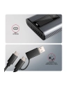 axagon EEM2-SD2 Obudowa zewnętrzna aluminiowa bezśrubowa USB-A/C 3.2 Gen2 M.2 NVMe/SATA display LCD - nr 57