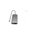 Stacja dokująca USB-C Metal Nano 3x Display Dock 2x HDMI 1x USB-C video Power Delivery 140W + i-tec Universal Charger 140 W - nr 20