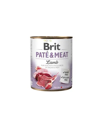 Karma BRIT PATÉ 'amp; MEAT z jagnięciną dla psa 800g