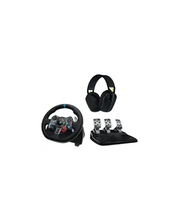 LOGITECH G29 EU + G435 Black Gaming Controller Aluminium Black USB Steering wheel + pedals + headset PC