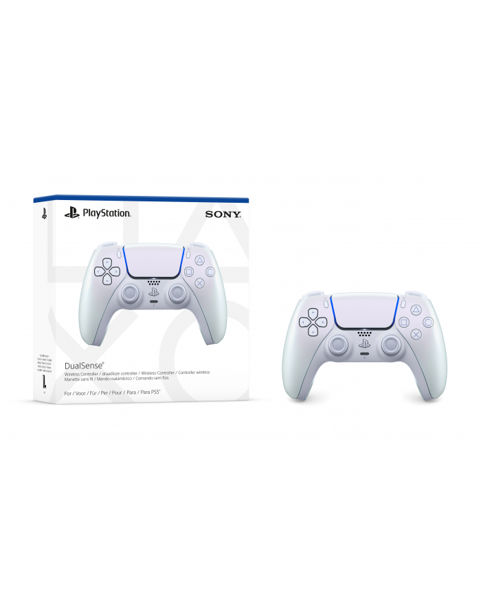 Kontroler Sony PS5 Dualsense v2 Chrome Pearl główny