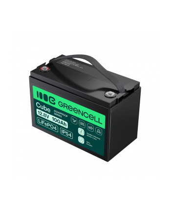 GREEN CELL AKUMULATOR LIFEPO4 CUBE 100AH 12V/128V 1280WH LFPGC12V100AH