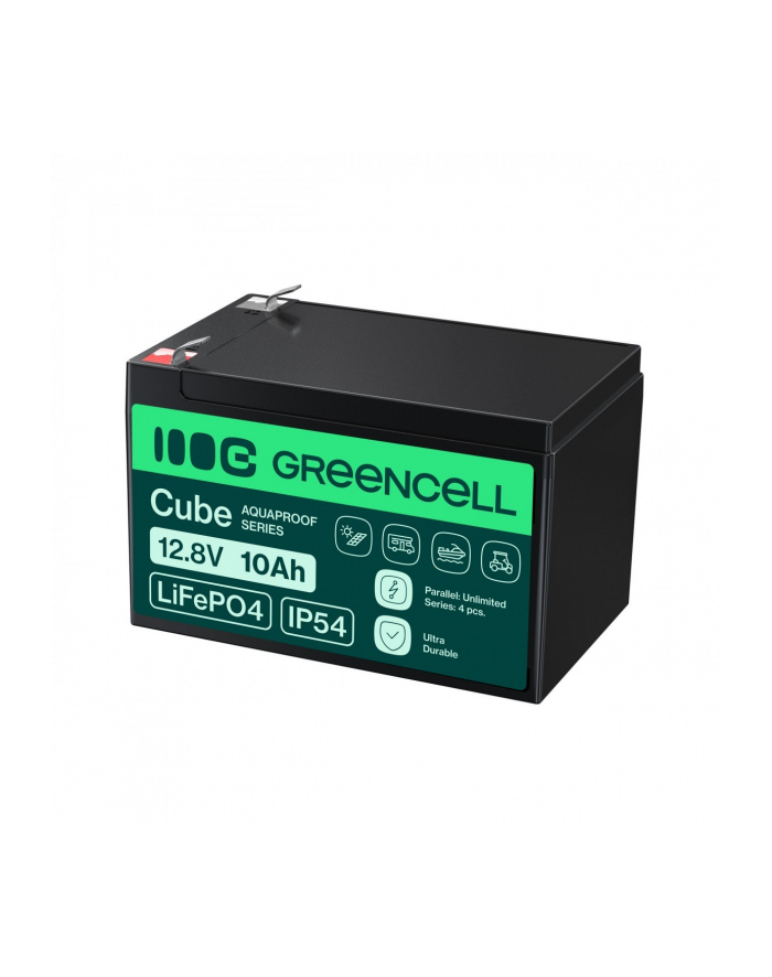 GREEN CELL AKUMULATOR LIFEPO4 CUBE 10AH 12V/128V 128WH LFPGC12V10AH główny