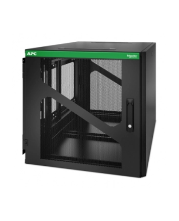APC NetShelter 12U Wallmount Rack Enclosure Cabinet Side Mount UPS Depth
