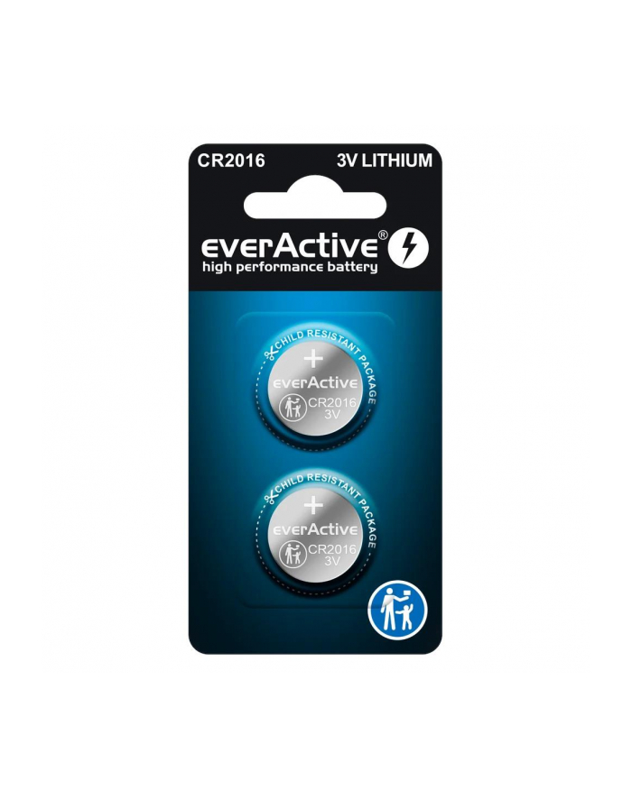 EVERACTIVE BATERIE LITOWE MINI CR2016 BLISTER 2 SZT CR20162BL główny