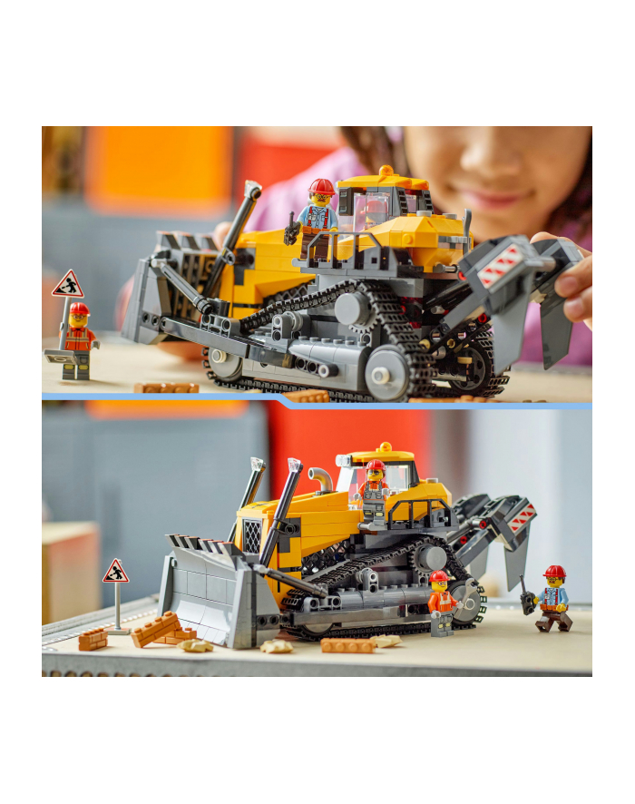 LEGO CITY 60466 BIG VEHICLES YELLOW BULLDOZER WITH FRONT LOADER główny