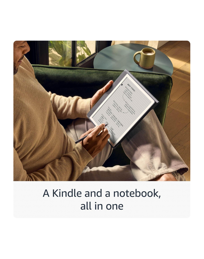 Ebook New Kindle Scribe - 2024 release 102” glare-free 32GB Wi-Fi (Without Lockscreen Ads) with Premium Pen Tungsten główny