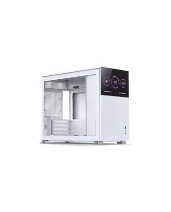 Obudowa Jonsbo D31 Screen Micro-ATX, Szkło Hartowane - biała nr 1