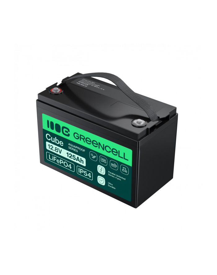 GREEN CELL AKUMULATOR LIFEPO4 CUBE 125AH 12V/128V 1600WH LFPGC12V125AH główny
