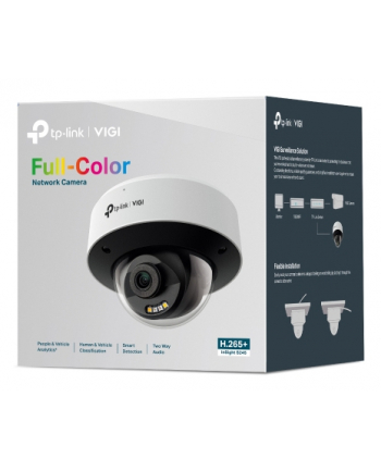 tp-link Kamera VIGI 4MP Full-Color Dome Network Camera                 SPEC: 4MP, 2.8mm Fixed Lens, 1/2.7 Progressive Scan CMOS, H.265+/H.265/H.264+