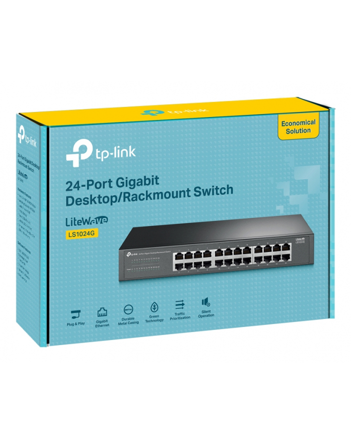tp-link Przełącznik LiteWave 24-Port Gigabit Switch                          PORT: 24× Gigabit RJ45 Ports główny