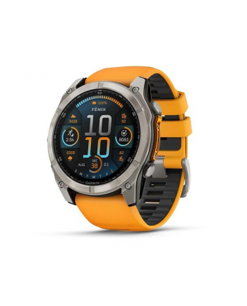 Zegarek Garmin Fenix 8 AMOLED Sapphire Titanium Spark Orange