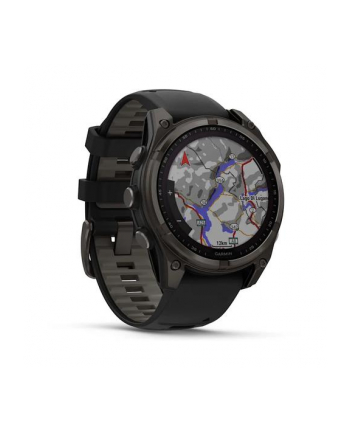 Zegarek Garmin Fenix 8 Solar Sapphire Titanium Carbon Grey