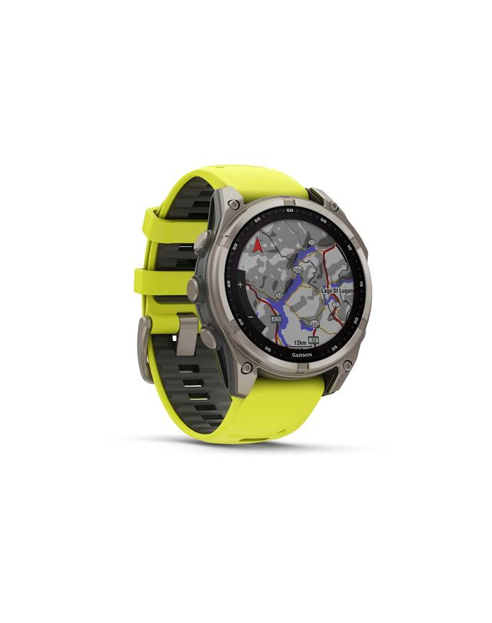 Zegarek Garmin Fenix 8 Solar Sapphire Żółty główny