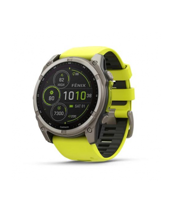 Zegarek Garmin Fenix 8 Solar Sapphire Titanium Amp Yellow/Graphite nr 2