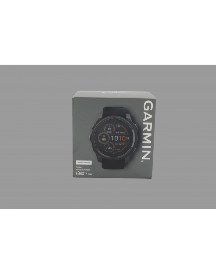Zegarek Garmin Fenix 8 Solar Sapphire Titanium Carbon Grey DLC Black główny