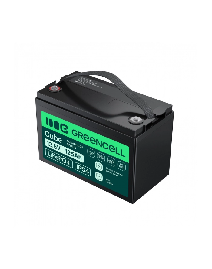 GREEN CELL AKUMULATOR LIFEPO4 CUBE 125AH 12V/128V 1600WH LFPGC12V125AH główny