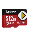 Lexar PLAY Pro microSD Express 7.1 512, up to 900MB/s read,600MB/s Write, C10 U3,and up to 104MB/s with UHS-I Host - nr 11