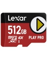 Lexar PLAY Pro microSD Express 7.1 512, up to 900MB/s read,600MB/s Write, C10 U3,and up to 104MB/s with UHS-I Host - nr 1
