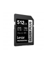 Lexar Professional SILVER PLUS SDXC UHS-I cards, 512GB, up to 205MB/s read 150MB/s write C10 V30 U3 - nr 13
