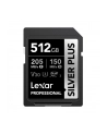 Lexar Professional SILVER PLUS SDXC UHS-I cards, 512GB, up to 205MB/s read 150MB/s write C10 V30 U3 - nr 6