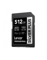 Lexar Professional SILVER PLUS SDXC UHS-I cards, 512GB, up to 205MB/s read 150MB/s write C10 V30 U3 - nr 8
