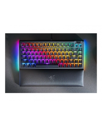Razer BlackWidow V4 75%, Gaming Keyboard, US Layout, Razer Chroma RGB, Hot-swappable Design, Detachable Type C Cable, PCB 'amp; Case sound dampening foam, Up to 8,000 Hz polling rate, Doubleshot ABS Keycaps, Magnetic Plush Leatherette