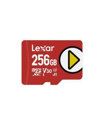 Lexar PLAY microSDXC UHS-I cards, 256GB, up to 205MB/s read, 140MB/s write, C10 A2 V30 U3 nr 1