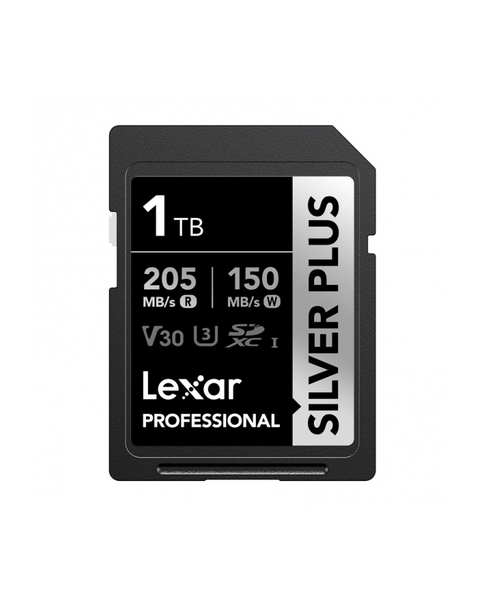 Lexar Professional SILVER PLUS SDXC UHS-I cards, 1TB, up to 205MB/s read 150MB/s write C10 V30 U3 główny