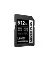 Lexar Professional SILVER PLUS SDXC UHS-I cards, 512GB, up to 205MB/s read 150MB/s write C10 V30 U3 - nr 2