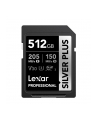 Lexar Professional SILVER PLUS SDXC UHS-I cards, 512GB, up to 205MB/s read 150MB/s write C10 V30 U3 - nr 3