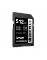 Lexar Professional SILVER PLUS SDXC UHS-I cards, 512GB, up to 205MB/s read 150MB/s write C10 V30 U3 - nr 4