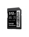 Lexar Professional SILVER PLUS SDXC UHS-I cards, 512GB, up to 205MB/s read 150MB/s write C10 V30 U3 - nr 5