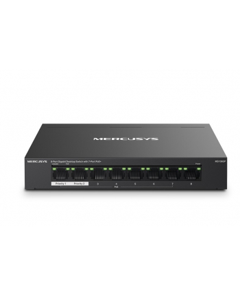 tp-link Przełącznik Mercusys 8-Port Gigabit Desktop Switch with 7× Gigabit PoE+ Ports, 1× Gigabit Non-PoE Ports