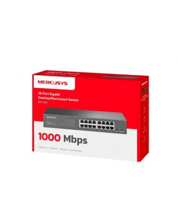 tp-link Przełącznik Mercusys 16-Port Gigabit Desktop/Rackmount Switch                PORT: 16× Gigabit RJ45 Ports