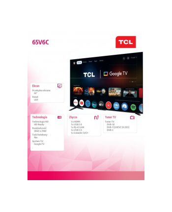 *TCL LED 65'' 65V6C