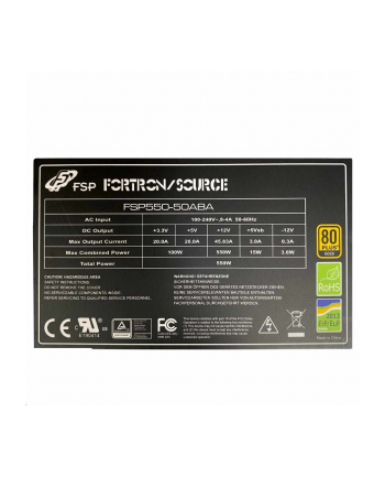Fsp Fortron Zasilacz do komputera 550 W ATX 80 PLUS Bronze (9PA5509407) nr 2