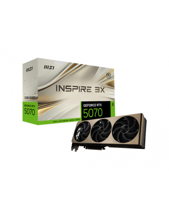 Msi GeForce RTX5070 INSPIRE 3X OC 12GB GDDR7 HDMI 3xDP V532-006R nr 2