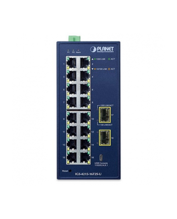 Planet IGS-4215-16T2S-U IP30 Industrial L2/L4 16-Port (IGS421516T2SU)