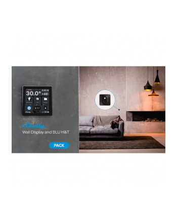 Shelly Panel Sterowania Wall Display Wifi/Blu Czarny + Blu H&T 74520