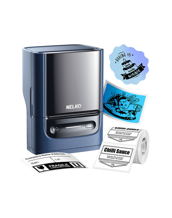 Nelko Termiczna Drukarka Etykiet Pm220 (Niebieska) (481580) główny