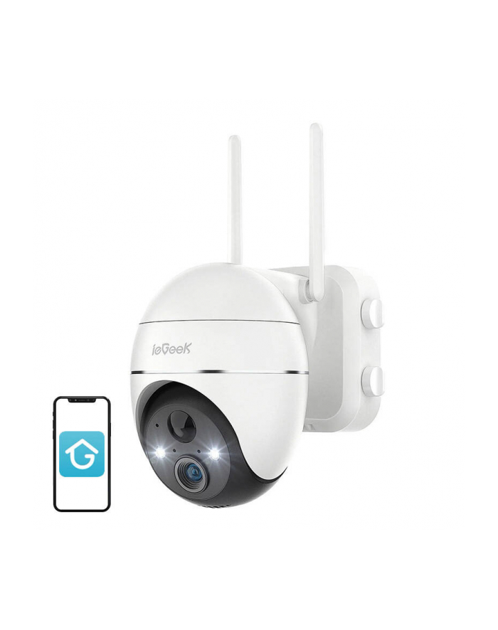 4Kom.Pl Iegeek Bezprzewodowa Kamera Zewnętrzna Wifi 3Mp Zs-Gx1S Biała (ZSGX1SWHITE) główny